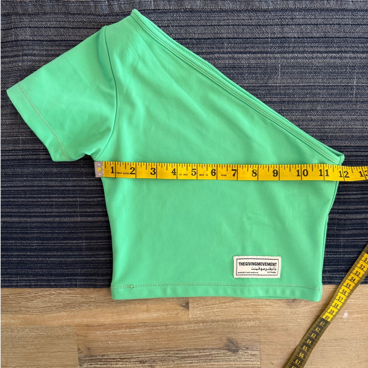 Yoox One Shoulder Crop Top Size Xs The Giving Movement Sustainable Streetwear — image 7 of 8